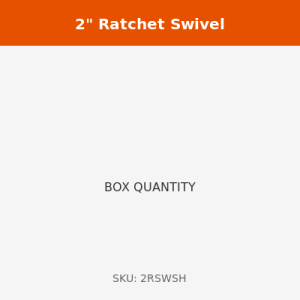2" Short Wide Ratchet with Swivel Hook | BOX OF 20