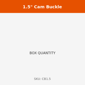 1.5" Cam Buckle | BOX OF 20
