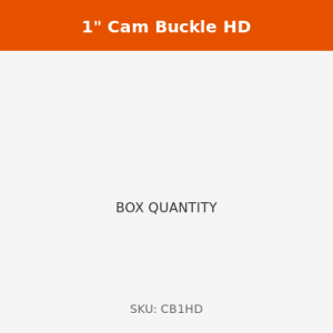 1" Heavy Duty Cam Buckle | BOX OF 20