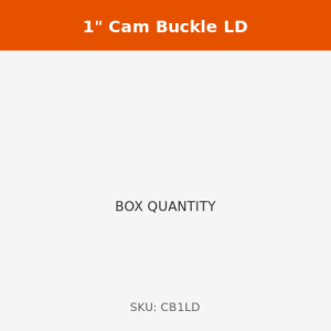 1" Light Duty Cam Buckle | BOX OF 20