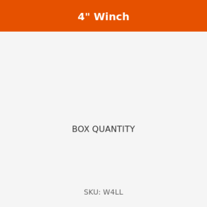 4" Winch with Long Handle - Left | BOX OF 5